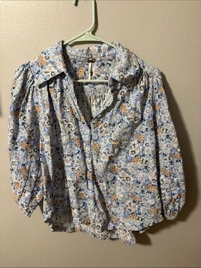 Free people puff sleeve blouse